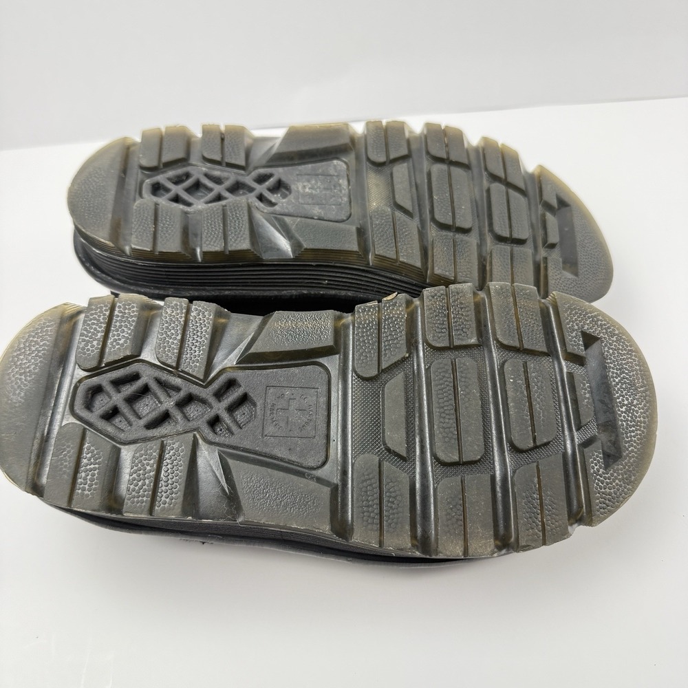 Dr. Martens Black Suede Mule Clogs with Yellow Welt Stitch - Zebzag - Picture 11 of 11